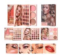 Shimmer Eyeshadow Palette - Glitter Eye Makeup, Highly Pigmented Powder, Long Lasting Finish | Cosmetic Kit For Festival Party Dating Formal Event Stage Performance Gift