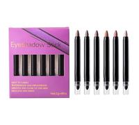 Shimmer Eyeshadow Stick, Brightener Eye Shadow Sticks Set, Shimmer Smudge Proof Eyeshadow Stick, Eye Brightener Pencil, Brightener Eye Shadow Sticks, Easy To Use, Portable for Women