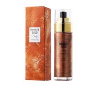 Shimmer Oil For Body Glow Face Luminizers Body Makeup Shiny Oils Waterproof Long Lasting Moisturizing Liquid Body Luminizer, Body Makeup Shine Oils Shimmering Body Glitter Oil(Ancient bronze gold)