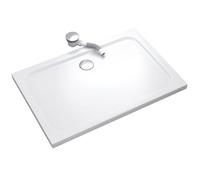 SHIMMER Receveur de douche 90 x 110 cm acrylique Blanc + bonde et siphon inclus - Salle de bain