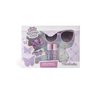 AQUARIUS Martinelia Shimmer Wings Street Essentials Coffret cadeau pour fille, lunettes de soleil pour enfant rose, élastiques à cheveux colorés et brillant à lèvres