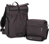 SHIMODA Sac à Dos Side Lite 22 Starter Kit pour Femmes Noir/Blanc