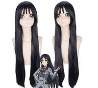 Shimoneta à Iu Gainen Ga Sonzai Shinai Taikutsu Na Sekai Sox perruques longue droite Kajo Ayame Cosplay perruque noir fête perruques PL-441