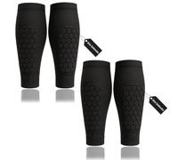 Shin Defender Lot de 2 protège-tibias de football pour enfants et jeunes Noir Taille L