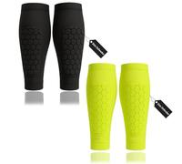 Shin Defender Lot de 2 protège-tibias de football pour jeunes adultes Noir + vert Taille XS 3 à 6 ans