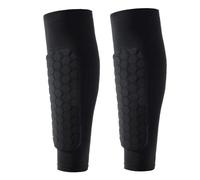 Shin Guards for Soccer - Calf Compression Sleeve, Honeycomb Shin Pads | Breathable Shin Splint Support, Protective Gear for Soccer, Youth and Adults, Shin Guard Socks for Kids, Basketball Shin Guards