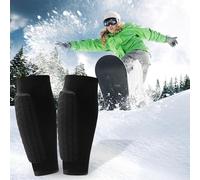 Shin Guards Socks - Protege Tibia Ski, Protection Tibia Ski, Breathable & Non-Slip, Comfortable and Lightweight, for Boys and Girls 6+ (Noir: S)