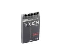 Shin Han : Touch Twin 6 Marker Pen Set : Grey Colors