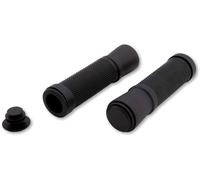 Shin Yo Aluminum/Rubber, poignées de guidon Noir/Noir Mat Noir/Noir Mat