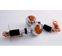 Shin Yo Bulls Eye, clignotants d extrémité de barre Chromé Orange Chromé Orange