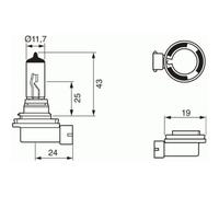 SHIN YO H11 Glühlampe 12V 55W PGL 19-2