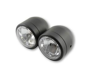 SHIN YO Headlight set, noir, conduite et poutre basse, noir