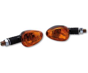 Shin Yo Little Duke, clignotants Court Carbone Orange Carbone Orange
