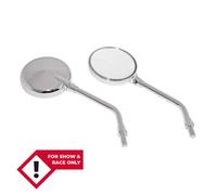 SHIN YO Mini rétroviseur de guidon, chromé, argent