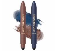 Shinalify Eyeshadow, Freshlus Shadow Liner Duos, Mitlume Perfect Color Duo-Shadow Liner 2-in-1 Eyeliner & Eyeshadow, Waterproof, Smudge-Proof Duo Eye Shadows Stick (Set-E)