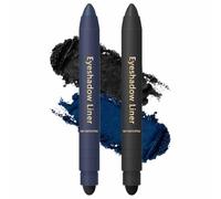 Shinalify Eyeshadow, Freshlus Shadow Liner Duos, Mitlume Perfect Color Duo-Shadow Liner 2-in-1 Eyeliner & Eyeshadow, Waterproof, Smudge-Proof Duo Eye Shadows Stick (Set-F)