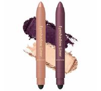 Shinalify Eyeshadow, Freshlus Shadow Liner Duos, Mitlume Perfect Color Duo-Shadow Liner 2-in-1 Eyeliner & Eyeshadow, Waterproof, Smudge-Proof Duo Eye Shadows Stick (Set-A)