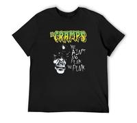 Shinan The Cramps You Ain't No Punk T-Shirt Graphic Top Printed Shirt Short-Sleeve Tee Mens Black M