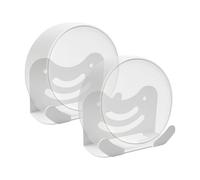 shinar Kit de Montage Mural en métal Compatible avec TP Link Deco BE23/BE25/BE3600/BE5000 Mesh WiFi 7 System Support Gain de Place Blanc Lot de 2