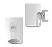 shinar Lot de 2 Supports muraux en métal compatibles avec Sonos Era 100, pivotant jusqu'à 360°, inclinable -70°/+70°, pivotant à 70° (Gauche/Droite) avec Gestion des câbles Blanc