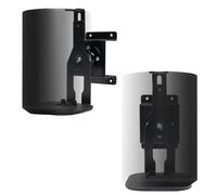 shinar Métal Lot de 2 Supports muraux Compatible avec Sonos Era 100,Sonos One,One SL et Play:1 Orientable jusqu'à 360°,Inclinable -70°/+70° Rotation sans vis de réglage Noir
