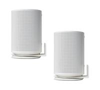 shinar Support Mural en métal Compatible avec sonos Era 100, Support de Support, Compatible avec sonos Era 100 Gestion de câbles intégrée, Max. 12 kg (2-Pack, Blanc)