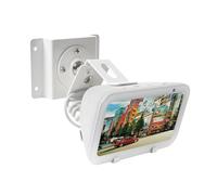 shinar Support Mural en métal pour Sh0w 5 (3ème génération) pivotant jusqu'à 360°, inclinable à -50°/+50°, Accessoires pour Sh0w 5 3ème génération avec Gestion des câbles (Noir) (Blanc)