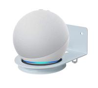 shinar Support Mural Universel en métal Dot 4/Dot 5 Homepod Mini/Google Home Mini Gain de Place Accessoires de Montage pour Dot 4/Dot 5 et Homepod Mini Stand avec Gestion intégrée des câbles Blanc
