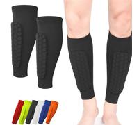 Shinbang Protector 2.0, Shin Defender Shin Guards, Ski Sports Elastic Shin Bang Protetcor with Honeycomb Pads for Kids and Aldult (Black,L)