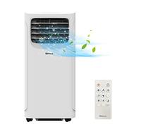 SHINCO 9000BTU Climatiseur Mobile avec Fonction 3-en-1, Climatisation, Déshumidificateur, Ventilateur, Mode veille, 2,6Kw, Pour max 22㎡, Télécommande, Minuteur 24h, 2 Kits Fenêtre