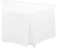 Shindigz 579501.08 Support de Table en Vinyle avec Dos en Flanelle Blanc