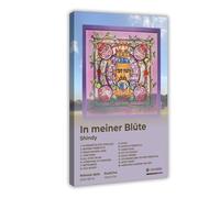 Shindy Art Poster Hip Hop Music Album In Meiner Blüte Cover Tracklist Élégant Rappeur Chanteur Cadeau Décoration de Salle de Rap Poster Toile Décoration Murale Impression Photo Peintures pour Salon