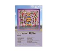 Shindy Art Poster Hip Hop Music Album In Meiner Blüte Cover Tracklist Élégant Rappeur Chanteur Cadeau Décoration de Salle de Rap Poster Toile Décoration Murale Impression Photo Peintures pour Salon
