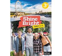 Corinne Escales – Shine Bright Anglais 3e – Cycle 4 A2-B1 – Broché (Nathan, 2022)