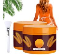 Shine Brown Accélérateur de Bronzage, Gel de bronzage intensif de luxe 2 pièces, Crème Bronzante pour Banc Solaire, pour un bronzage naturel avec des ingrédients naturels