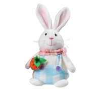 Shine Easter KYw434 - Poupée lapin lumineux debout qui illumine la joie et les vacances (bleu ciel, 11 cm)
