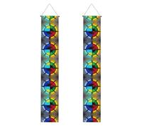 Shine in all directions Bannières de porche à motifs, bannières décoratives de fête à suspendre, décorations murales intérieures et extérieures/portes d'entrée