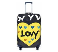 Shine In All Directions Housse de bagage de voyage lavable et résistante aux rayures pour bagages de 45,7 à 81,3 cm, Love You With All My Heart, S