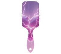 Shine Light Heart Purple Peigne doux pour la croissance des cheveux Brosse sèche et humide conçue pour cheveux fins avec poignée ergonomique cepillo para cabello rizado