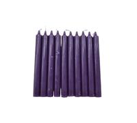 Shine Lot de 10 Bougies Non parfumées pour Un Prix raisonnable - Disponible en Violet, Vert, Bleu, Rose, Orange, Blanc et Rouge (Lila)