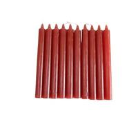 Shine Lot de 10 Bougies Non parfumées pour Un Prix raisonnable - Disponible en Violet, Vert, Bleu, Rose, Orange, Blanc et Rouge