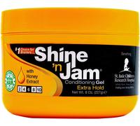 Shine-N-Jam Maximum Hold-Infused With Honey Extract To Strengthen Hair-Great For Taming Fringe,Ponytails,Soft Weaves,And Braids-Keeps Tresses Firm With Non-Greasy Shine-227g