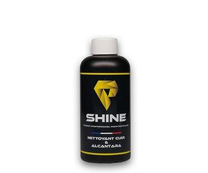 SHINE - Nettoyant cuir et alcantara - 450 ml - Pour un nettoyage doux et efficace de vos surfaces intérieures