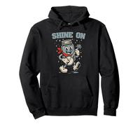 Shine On Banjo Playing Moonshine Jar Cute Banjo Picker Music Sweat à Capuche