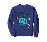 Shine on Dreidel Joli Motif de Hanoukka Sweatshirt