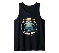 Shine on Hanukkah Menorah Design étoile de David Débardeur