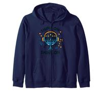 Shine on Menorah Joli Motif de Vacances Hanoukka Sweat à Capuche