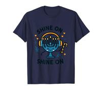 Shine on Menorah Joli Motif de Vacances Hanoukka T-Shirt