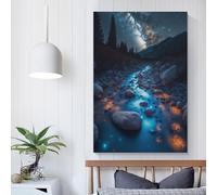 Shine_on_the_Way Œuvre d'art pour murs de maison pour la maison Décoration murale moderne Images 24x36 pouces (60x90 cm)