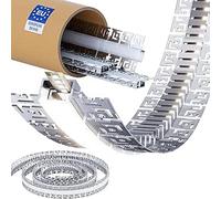 Shine Plus Lot de 12 profilés LED pour cloison sèche - 2 m - Profilé d'encastrement flexible et flexible - Convient pour bandes LED, canal en aluminium - Utilisation flexible pour la décoration de